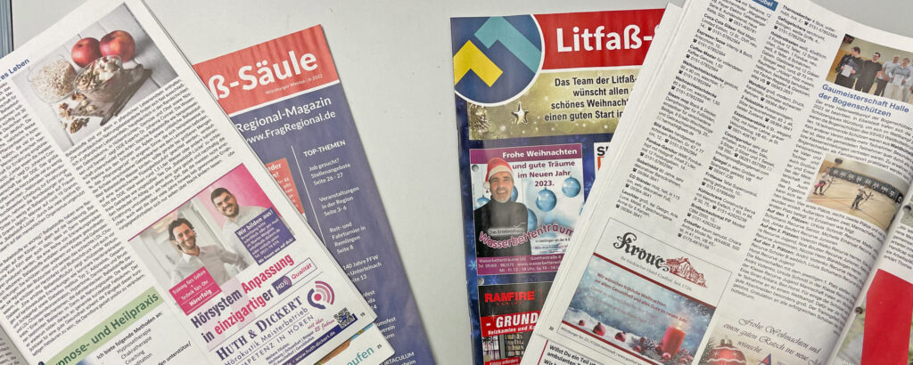 Full-Service-Werbeagentur RuePa Litfaß-Säule