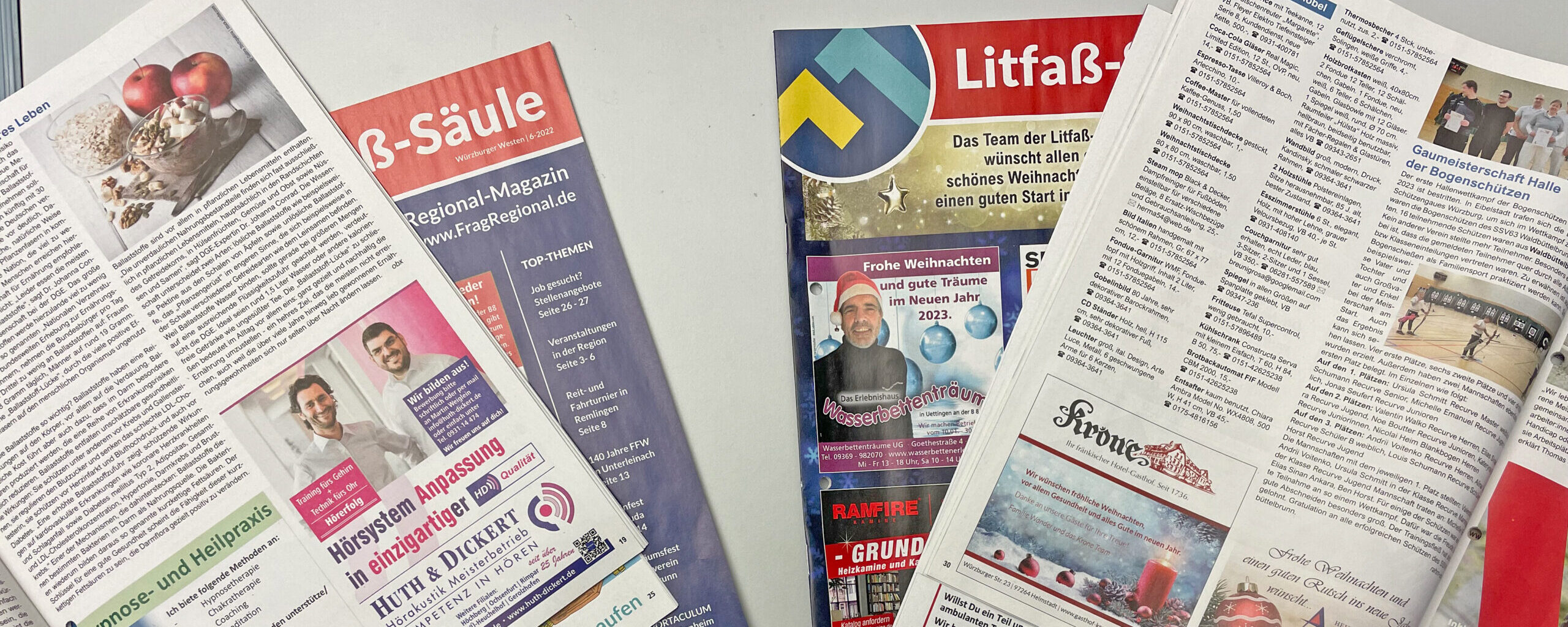 Full-Service-Werbeagentur RuePa Litfaß-Säule